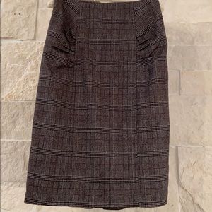 Nanette Lapore (Anthro) Plaid Pencil Skirt—6